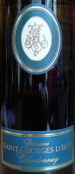 Domaine Saint-Georges d'Ibry Chardonnay Vin élevé en fût de chêne 2023 IGP Côtes de Thongue, Weißwein trocken 0,75l